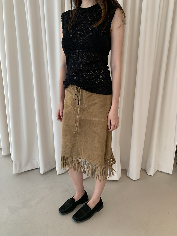 's "Morgan de toi" leather skirt 복제