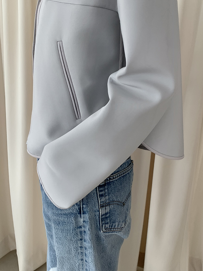 00's "Armani Collezioni" linen x silk Crop Jacket 복제