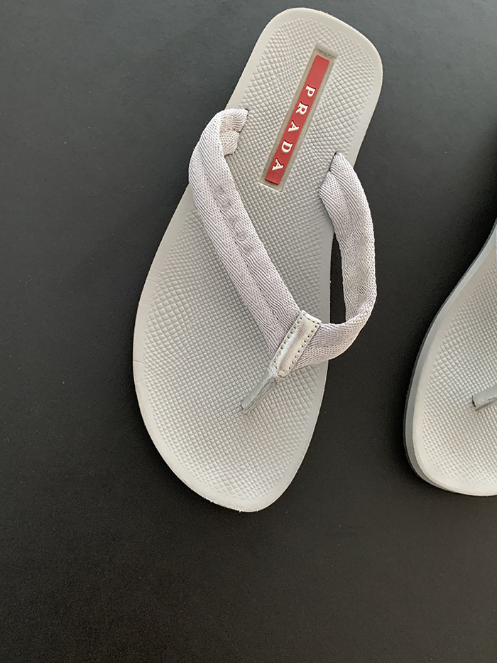 (Deadstock) 00's "PRADA" enamel sandal shoes 복제