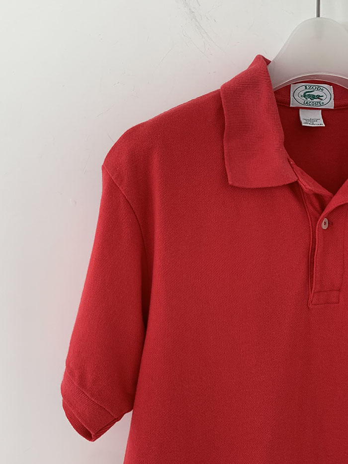 80's "Lacoste" USA Cotton Pique Shirt