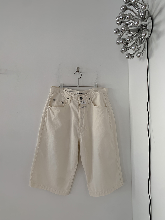 90's "Marithe Francois Girbaud" Virgin Wool Shorts 복제