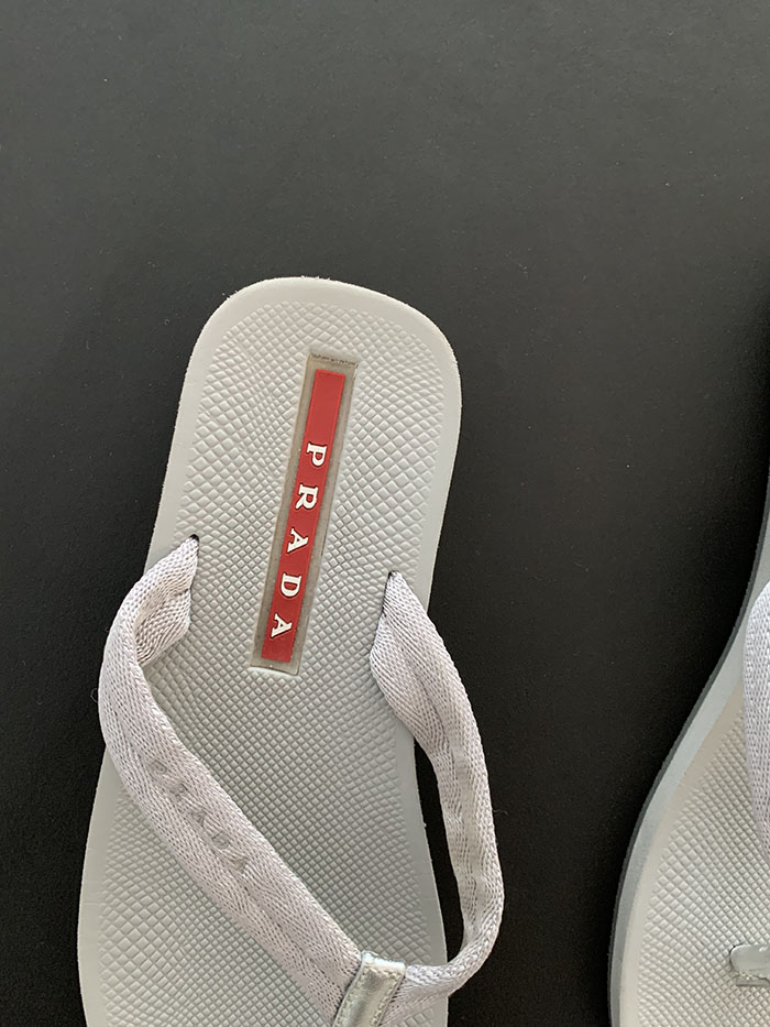 (Deadstock) 00's "PRADA" enamel sandal shoes 복제