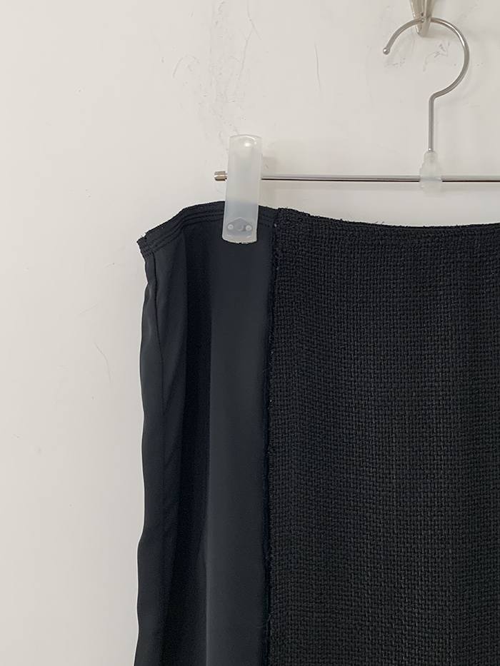 00's "Prada" cotton Button Skirt 복제
