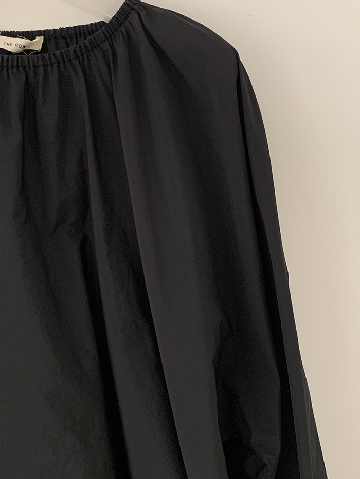00's "THE ROW" viscose rayon back button Blouse 복제 복제