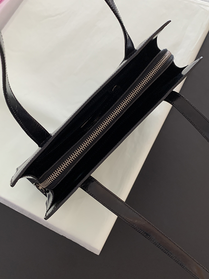 90's "PRADA" Leather Box Tote Bag (rare design) 복제