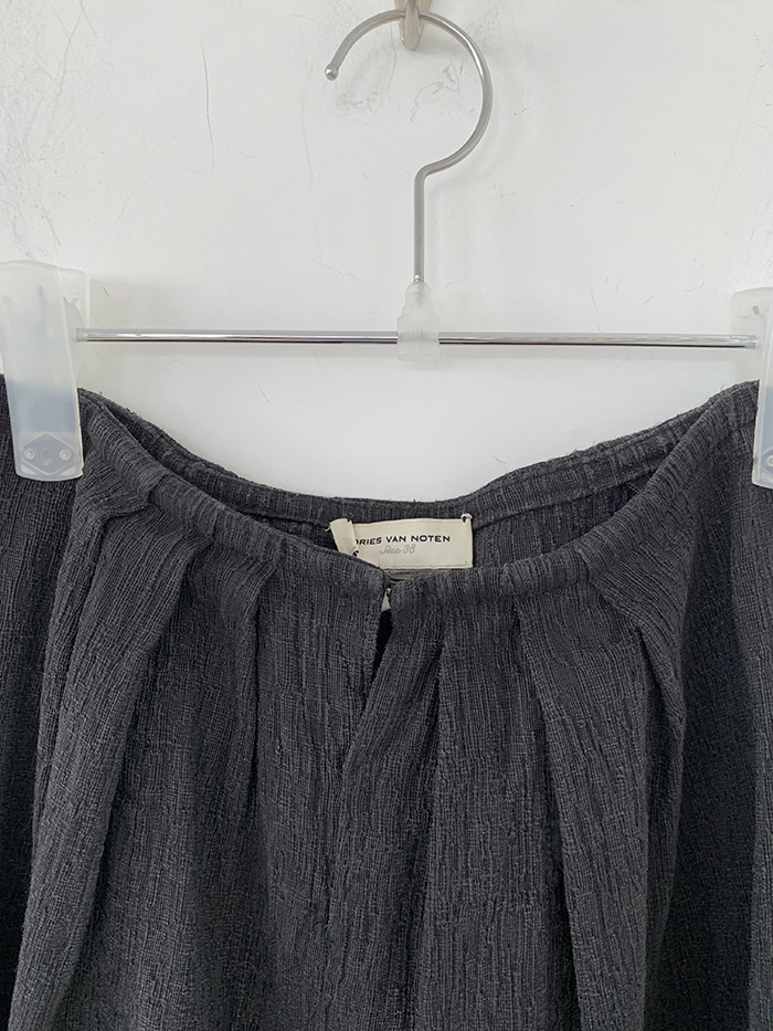 00's "Dries Van Noten" silk see through skirt 복제