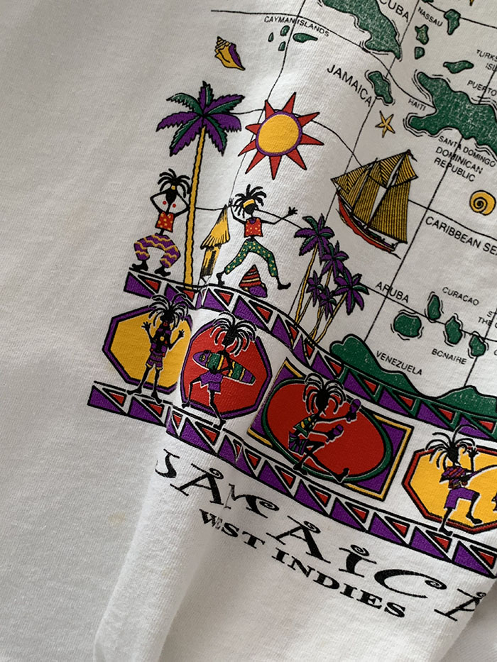80's "Florida" USA sleeveless Shirt 복제