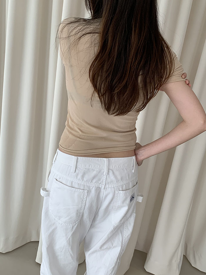 00's "PRADA" short half neck Knit Top 복제