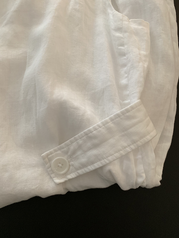 00's "Emporio Armani" linen white Dress