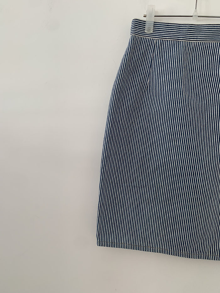 2016s "miumiu" Denim Stripe Skirt
