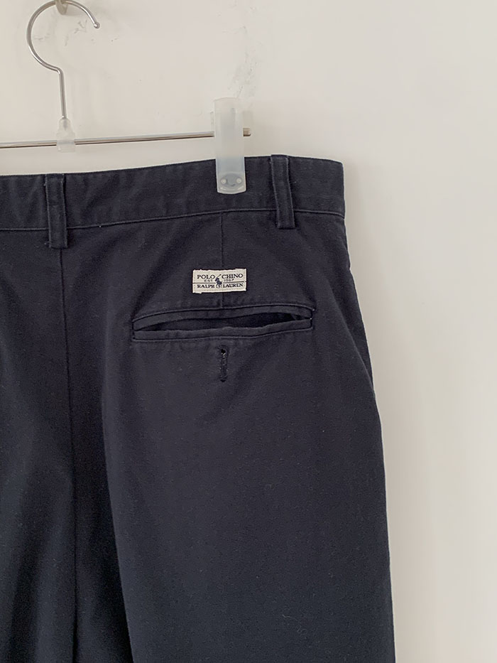 90's "Polo Jeans" Washed Blue Chino Pants 복제 복제