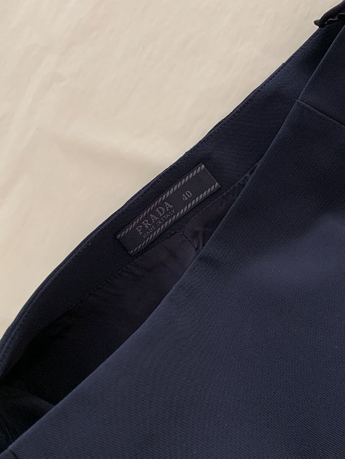 00's "Prada" black cotton Skirt 복제