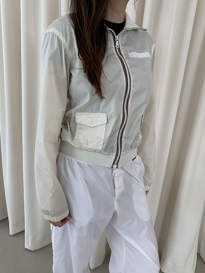 's "PRADA" nylon zip up Jacket