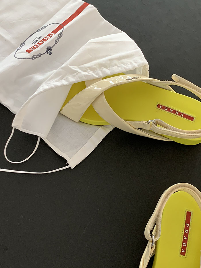 00s "Prada" Rubber Slides