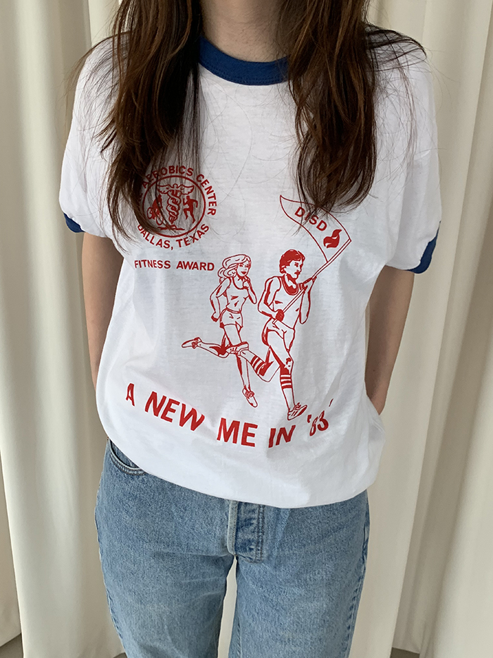 (Deadstock) 80's "Champion" USA Ringer T-shirt