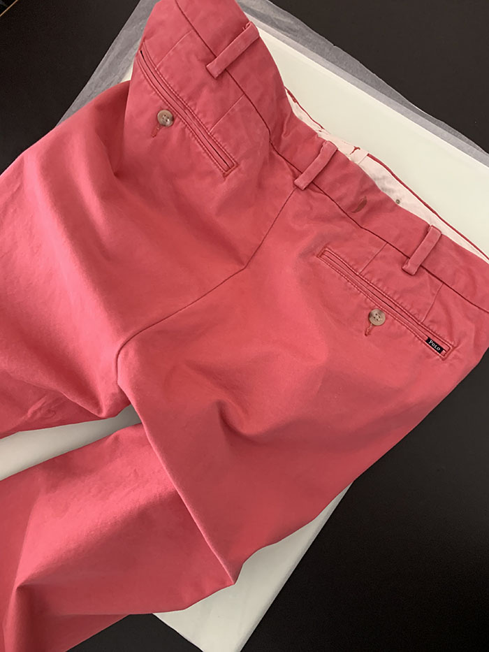 90's "Polo Jeans" Washed Blue Chino Pants 복제