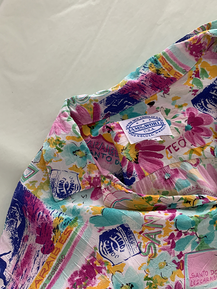 80's "Jams World" Hawaiian Shirts 복제