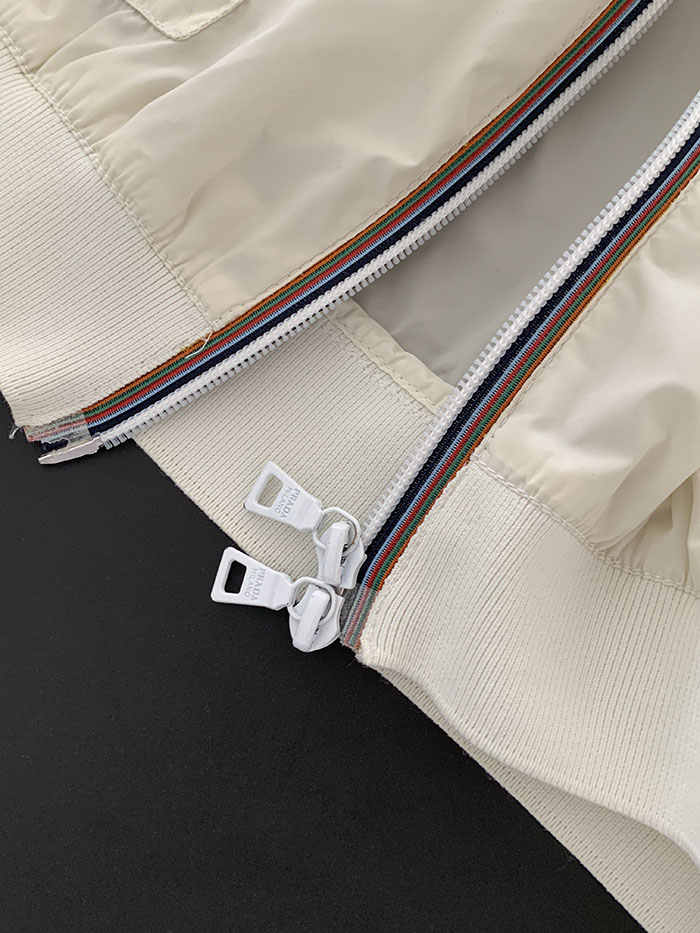 90's "PRADA" nylon zip up collar Jacket 복제
