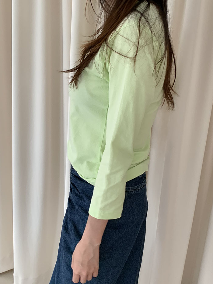 (Deadstock) 90's "Courreges" cotton T-shirt 복제