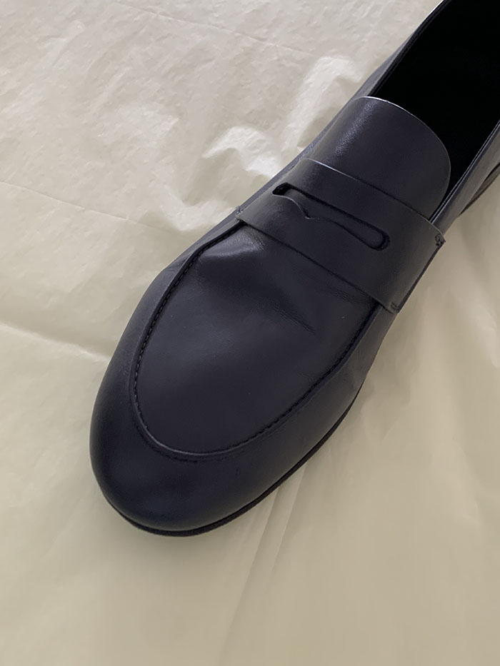 "Giorgio Armani" Calf Leather Loafer Shoes