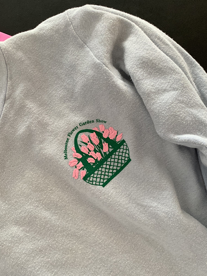 80's ‘Melbourne Flower Gaarden Show’ T-shirt 복제