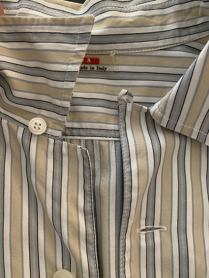 00's "PRADA" cotton pocket short Shirt