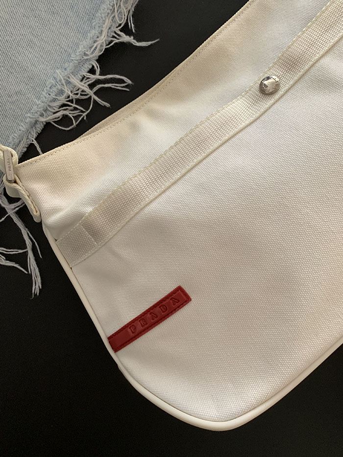 (Deadstock) 00's "PRADA" Canvas tote Bag 복제