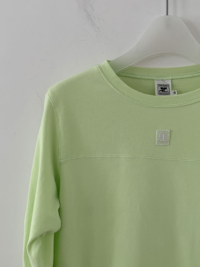 (Deadstock) 90's "Courreges" cotton T-shirt 복제