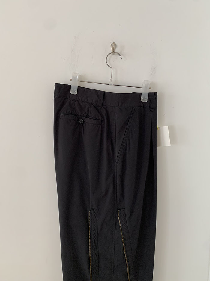 80's "ISSEY MIYAKE" side zip wide Pants (Archive)