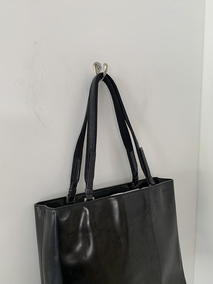 90's - 00's "PRADA" Leather Tote Bag (rare design) 복제