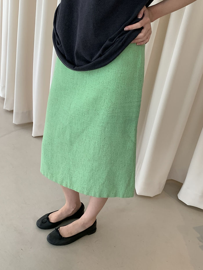 00's "JIL SANDER" wool check Skirt 복제