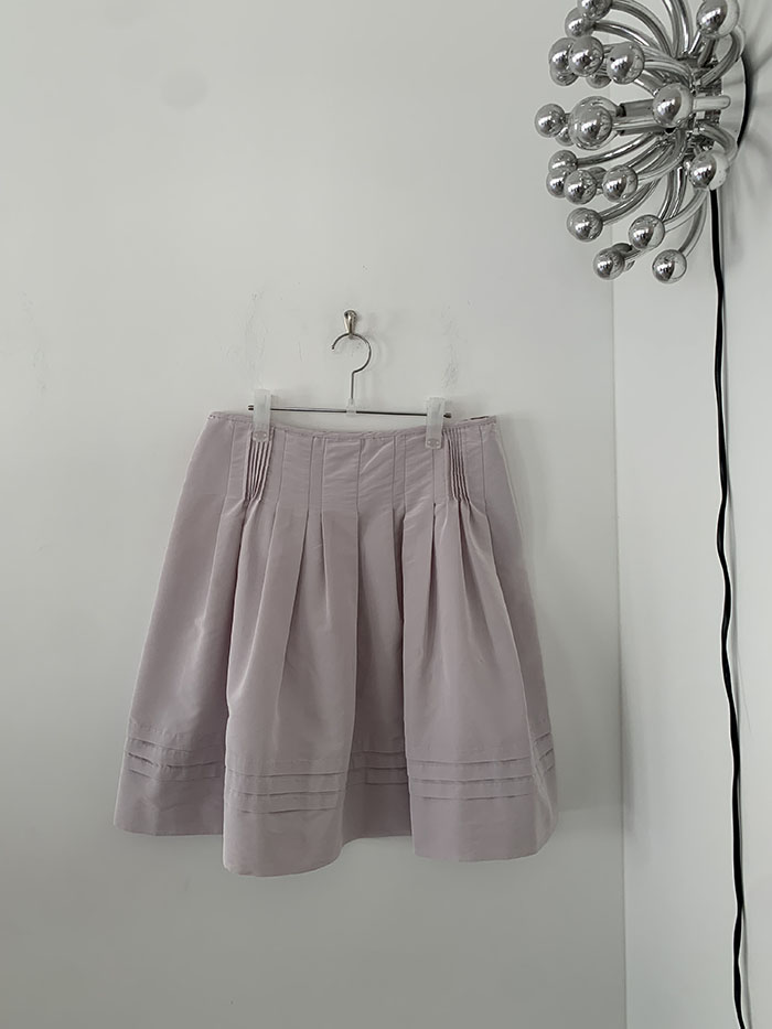 00's "Prada" cotton Button Skirt 복제