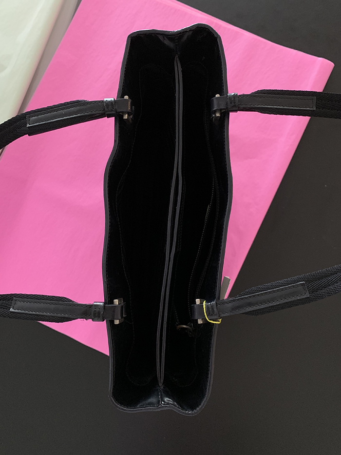 90's - 00's "PRADA" Leather Tote Bag (rare design) 복제