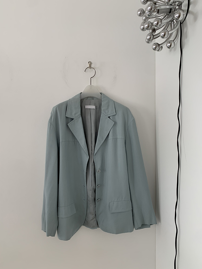 00's "PRADA" blue short Jacket