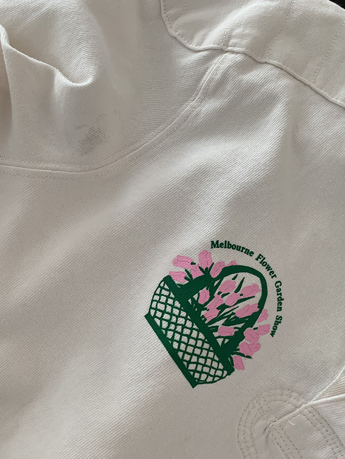 Vintage "Melbourne Flower Gaarden Show" by Polo Ralph Lauren Rugby" Pique Shirt 복제