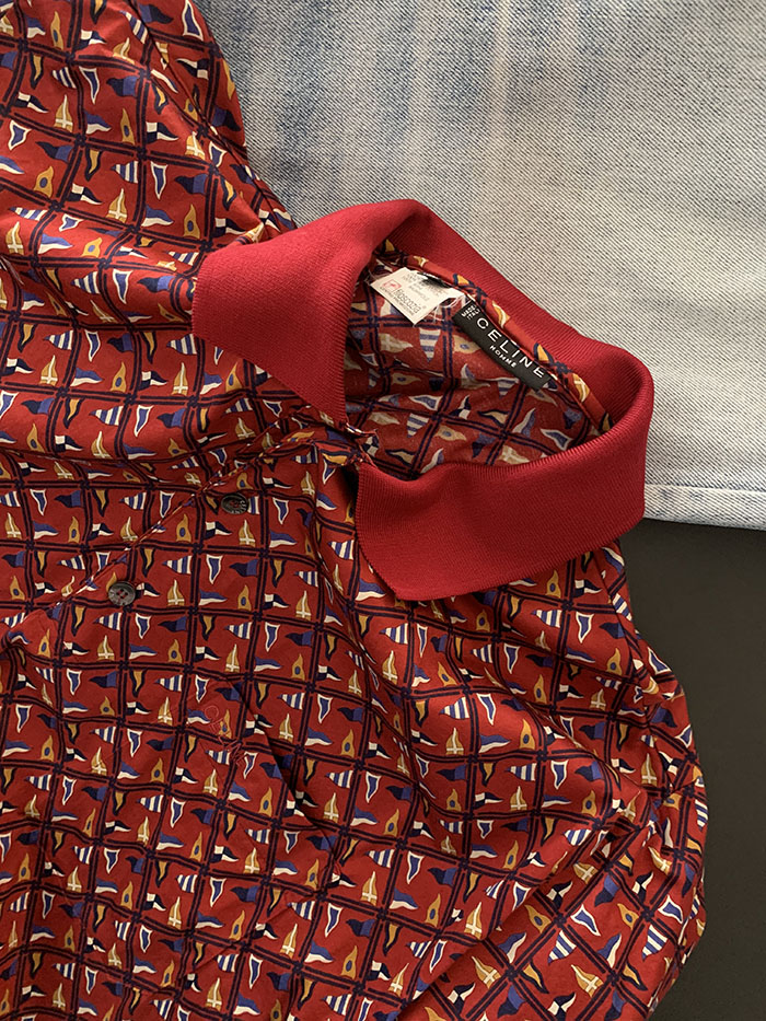 (Deadstock) 00's Celine silk Shirt 복제
