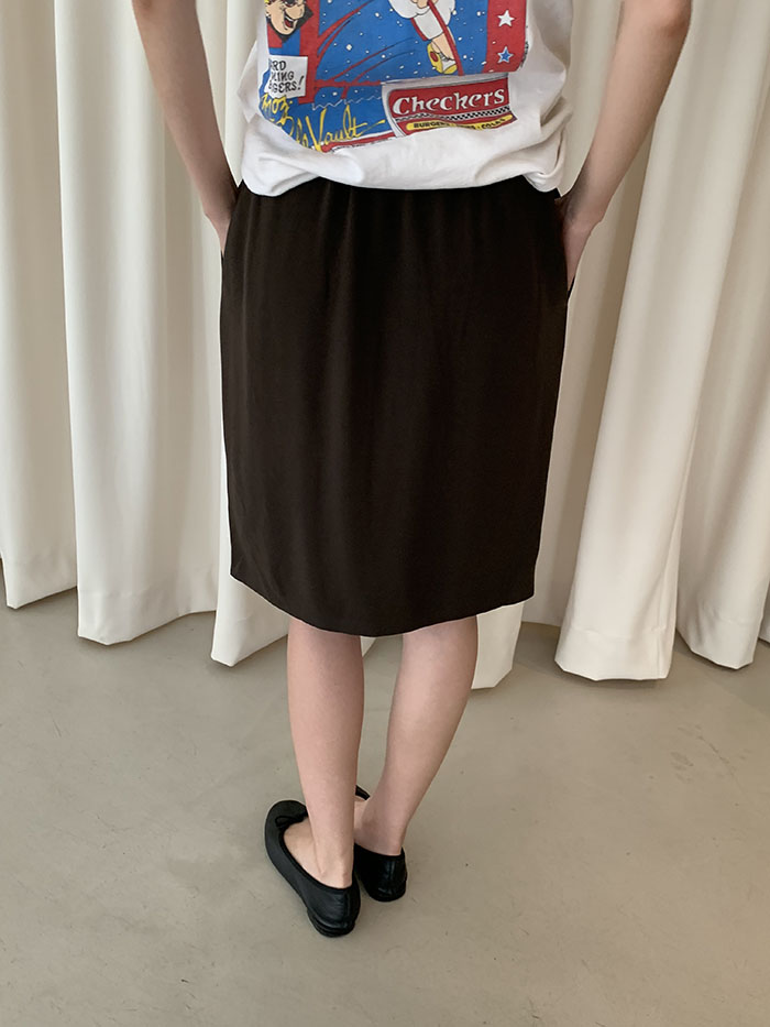 00's "PRADA" viscose Skirt 복제