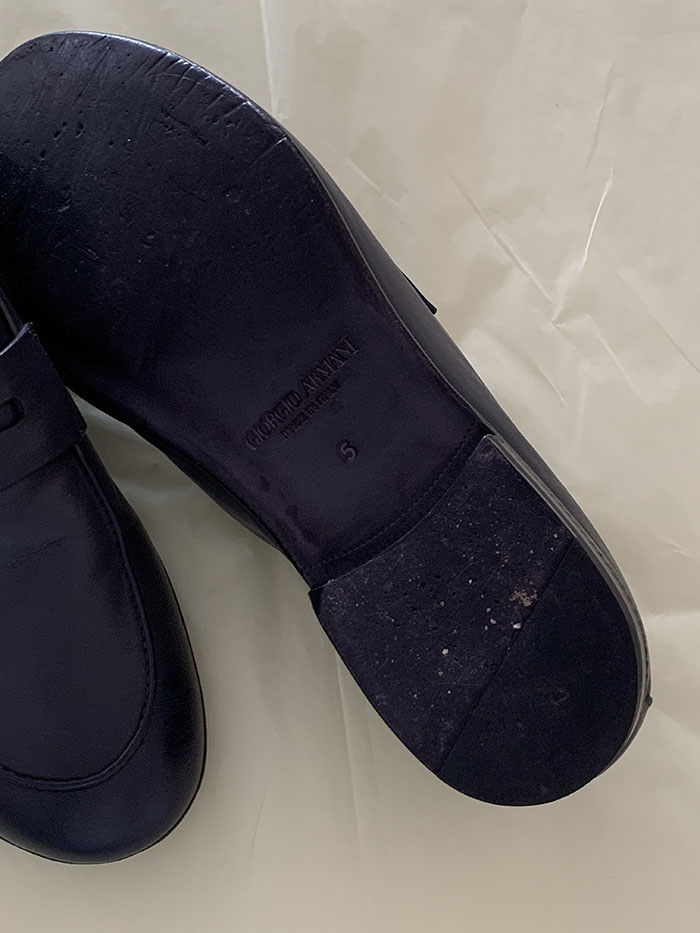 "Giorgio Armani" Calf Leather Loafer Shoes