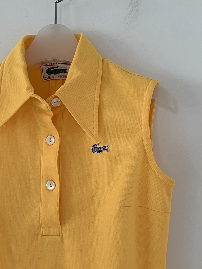 90's "Lacoste" cotton Pique Knit 복제