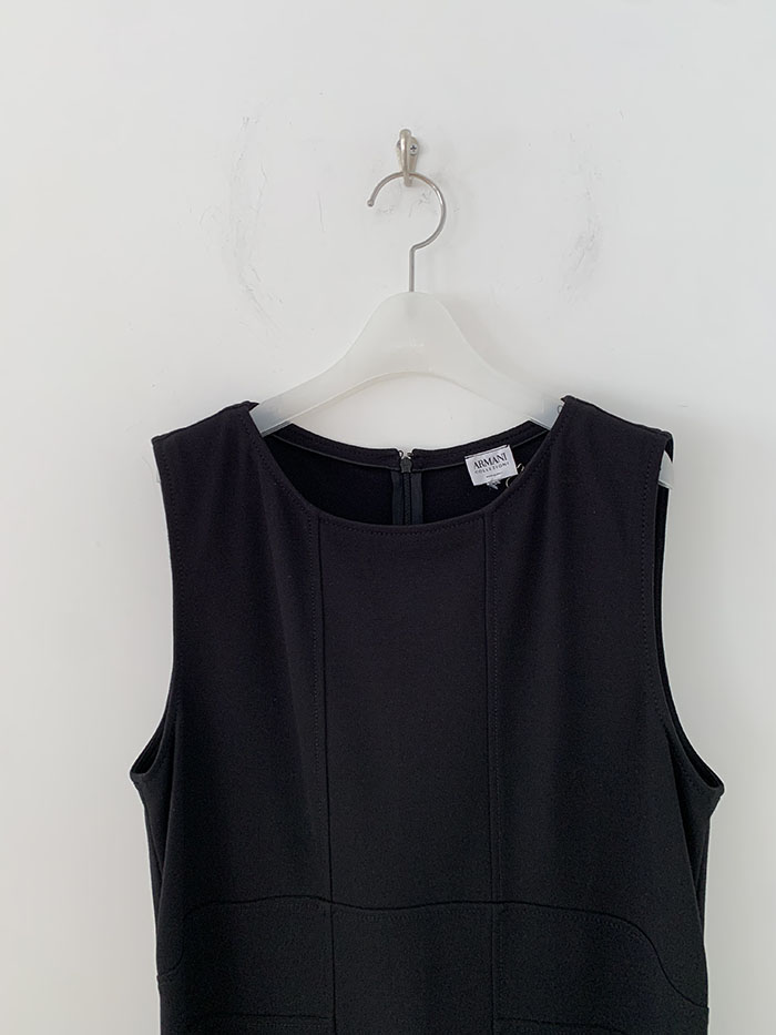 00's "Armani Collezioni" black Dress 복제