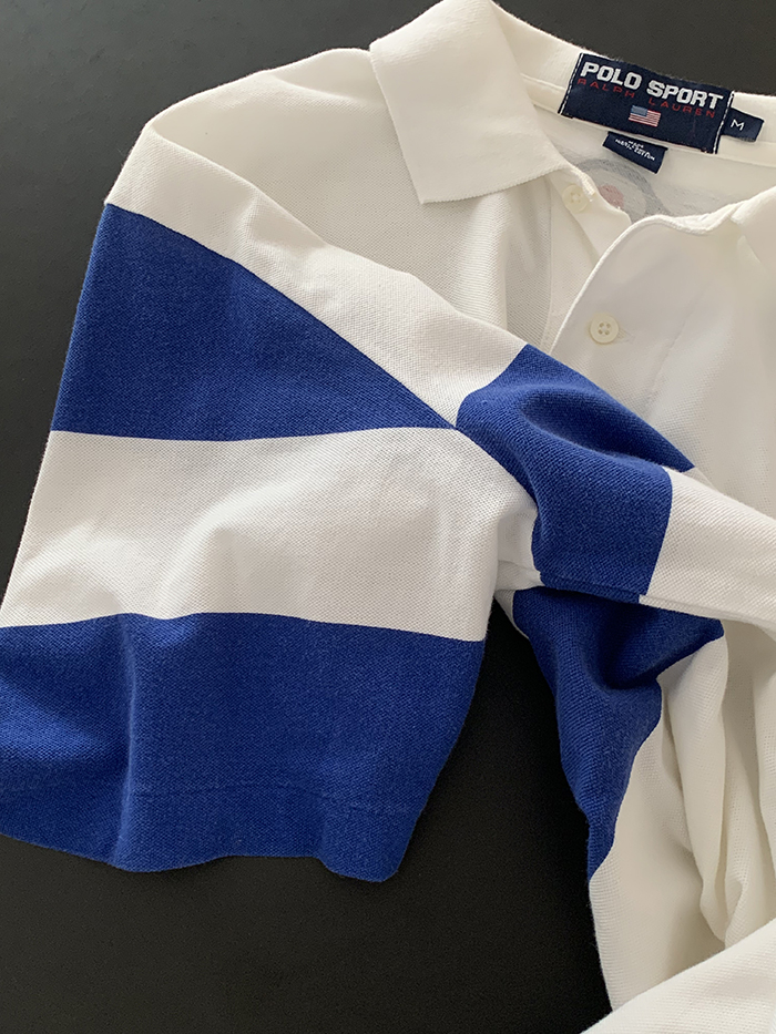 90's "Polo Sport Ralph Lauren" cotton Pique Knit (Rare Design) 복제