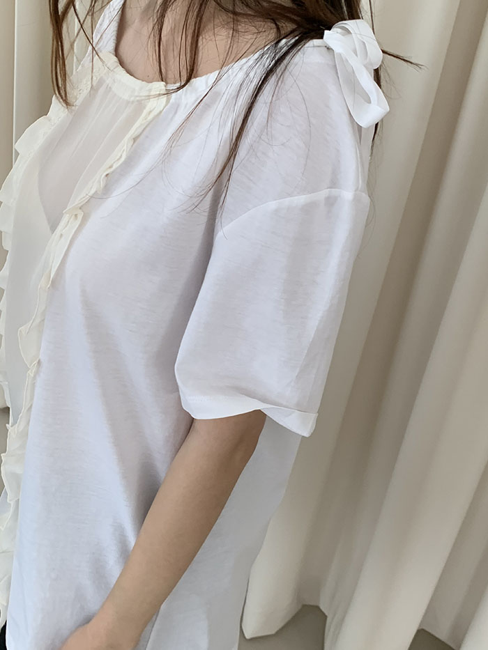 2011's "PRADA" Cotton Blouse Top 복제 복제