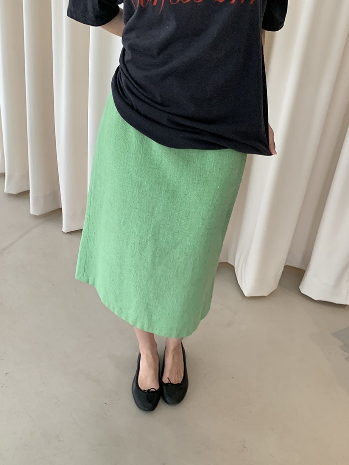 00's "JIL SANDER" wool check Skirt 복제