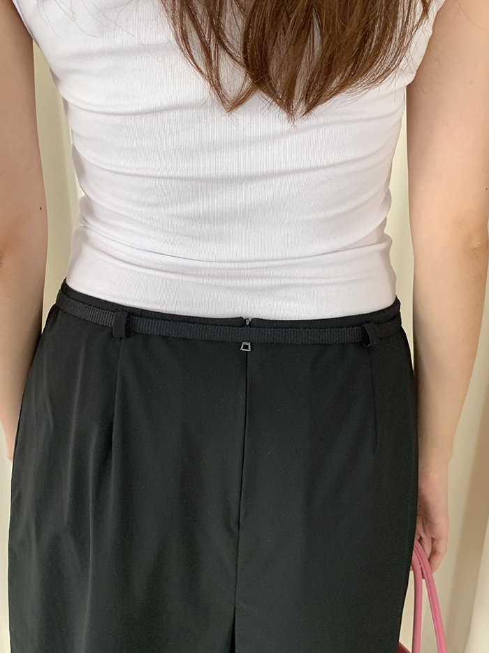 00's "PRADA Sports" nylon belt Skirt