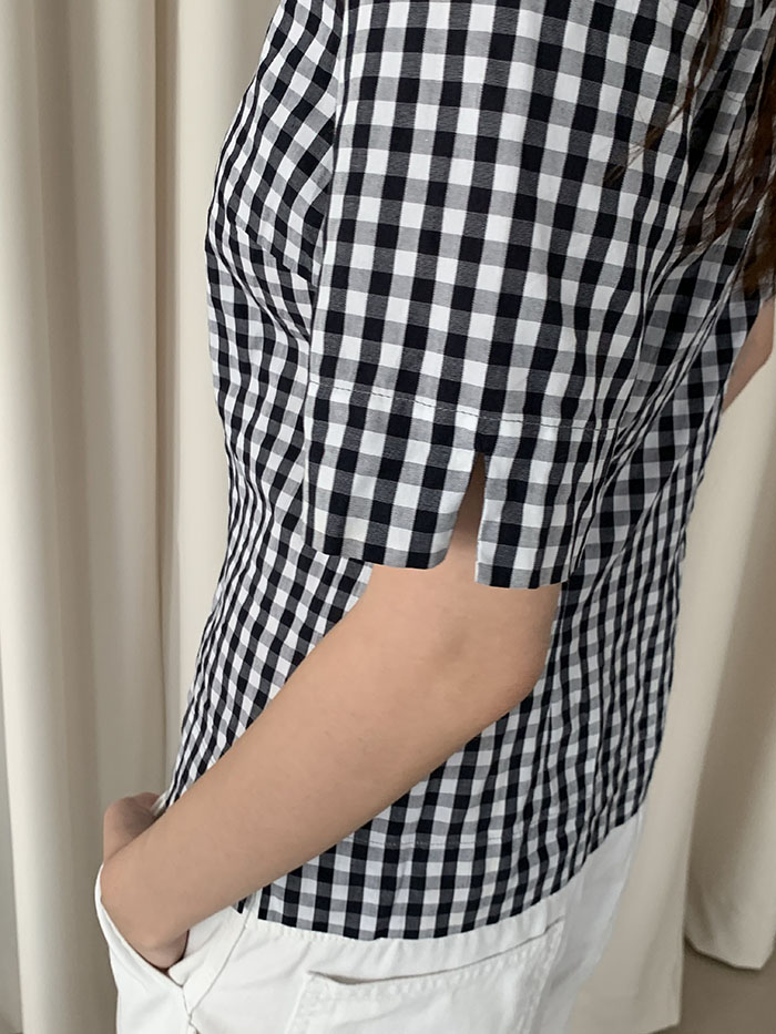 00's "Agnes B" Check Shirt