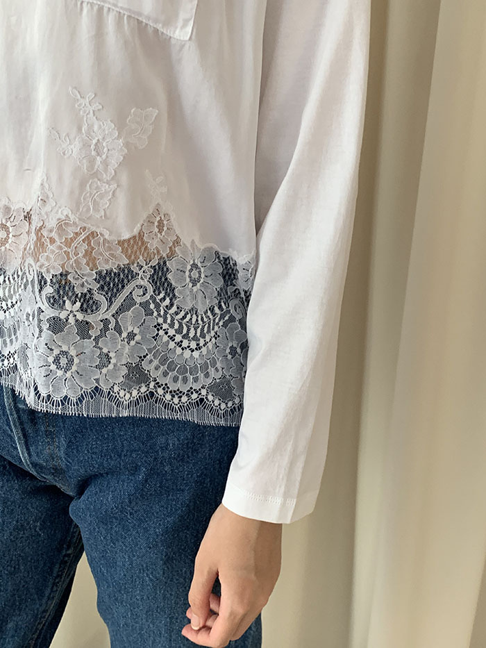 2020's "PRADA" Cotton Blouse Top