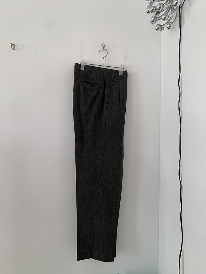 90's "Comme des Garcons Homme Plus" Banding wide turn-up Pants (season 1991) 복제