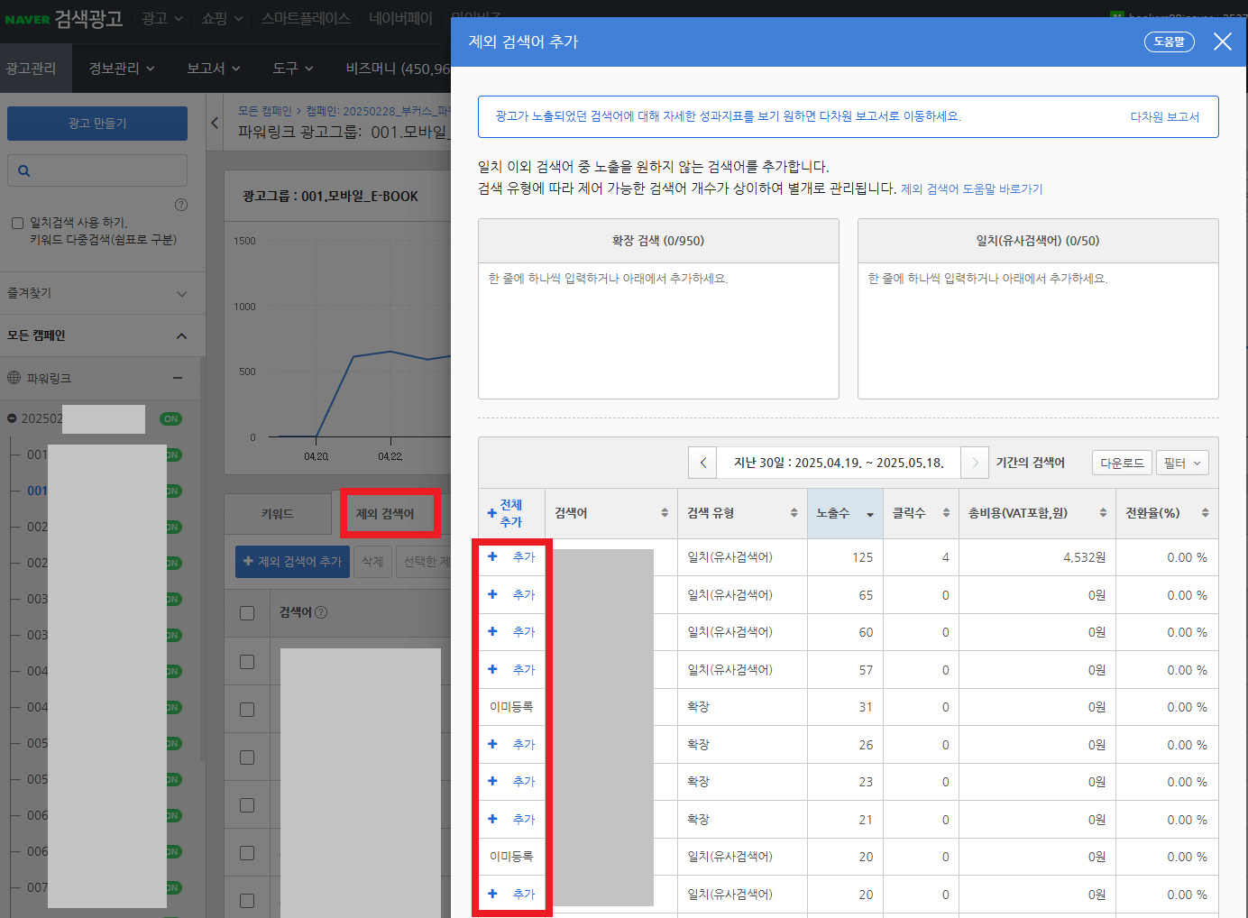네이버 애드부스트 확장검색