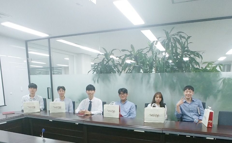 퓨처젠에 근무 중인 인턴들