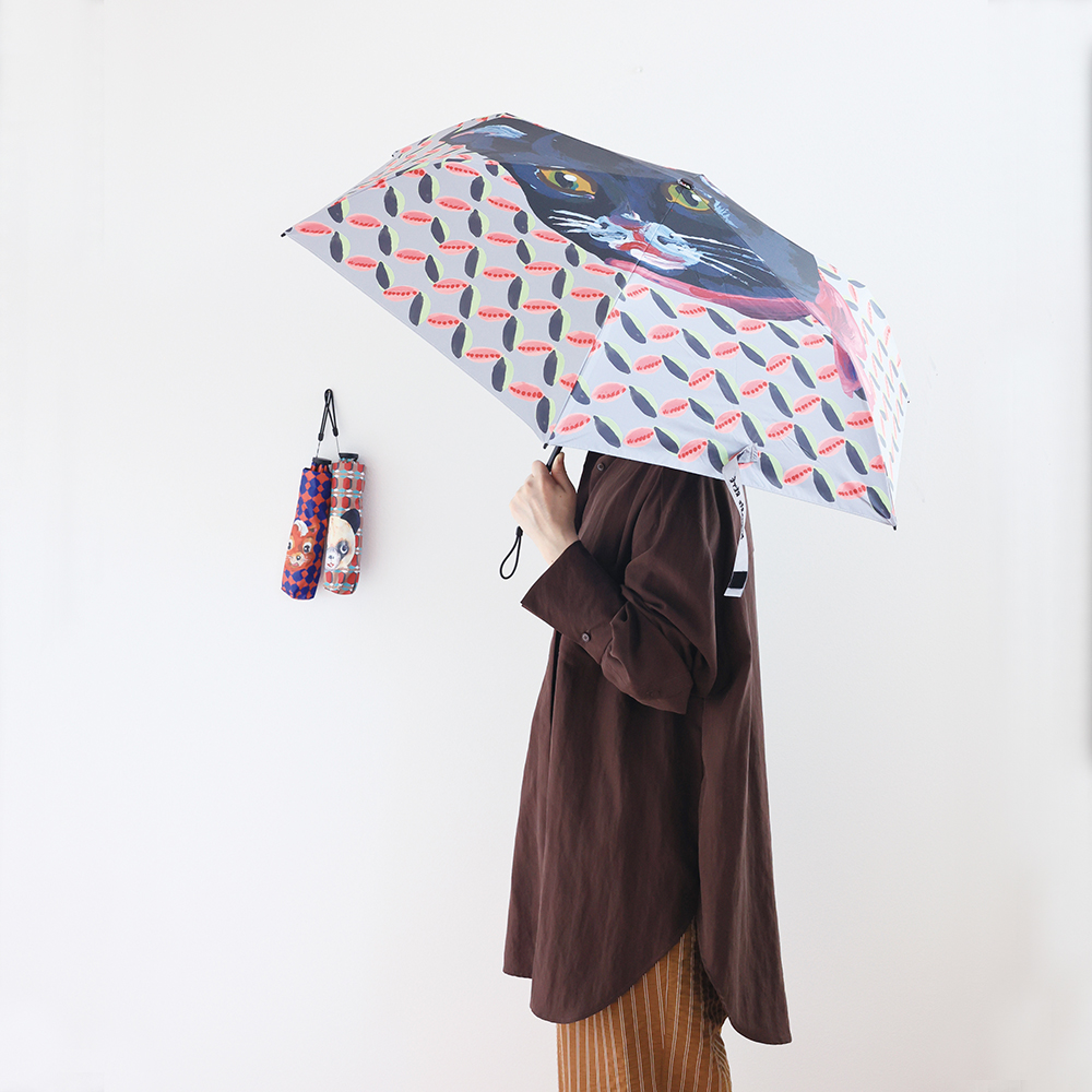 일러스트레이션 접이식 양우산 -[Illustration folding umbrella]